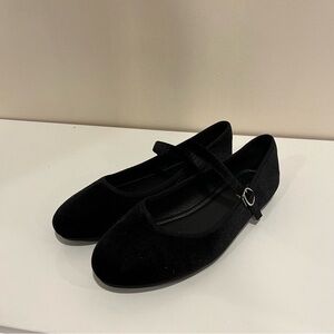Black Mary Jane Flats